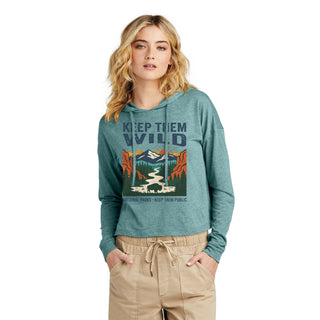 Keep them Wild— Women's Cropped Long‑Sleeve