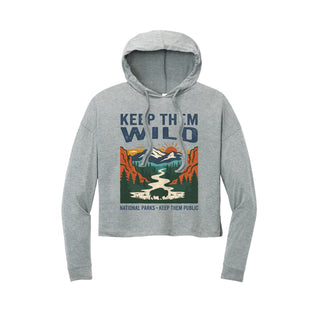 Keep them Wild— Women's Cropped Long‑Sleeve