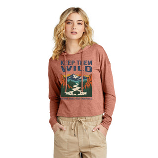 Keep them Wild— Women's Cropped Long‑Sleeve