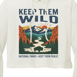 Keep them Wild— Women's Cropped Long‑Sleeve