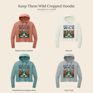 Keep them Wild— Women's Cropped Long‑Sleeve