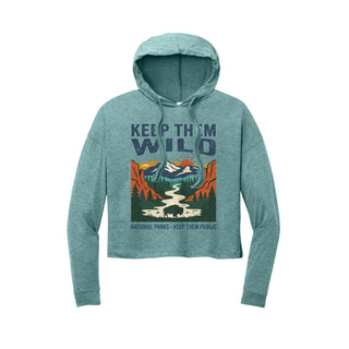 Keep them Wild— Women's Cropped Long‑Sleeve