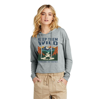 Keep them Wild— Women's Cropped Long‑Sleeve