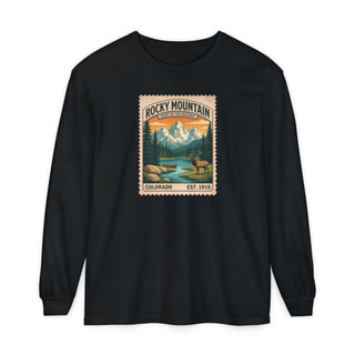 Rocky Mountain National Park long sleeve shirt, fall layering graphic tee