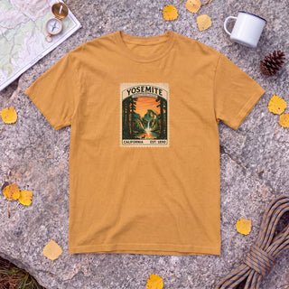 Yosemite National Park T-Shirt – Vintage Stamp Half Dome Tee