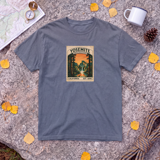 Yosemite National Park T-Shirt – Vintage Stamp Half Dome Tee