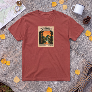 Yosemite National Park T-Shirt – Vintage Stamp Half Dome Tee