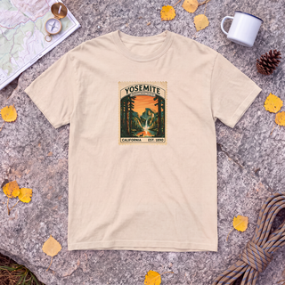 Yosemite National Park T-Shirt – Vintage Stamp Half Dome Tee