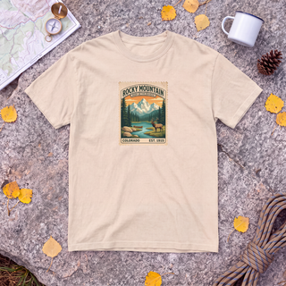 Rocky Mountain National Park T-Shirt – Vintage Stamp Elk Tee