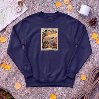 Grand Canyon National Park Sweatshirt – Vintage Stamp Canyon Crewneck