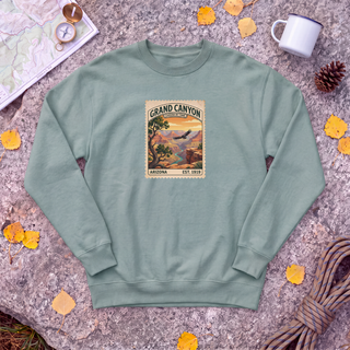 Grand Canyon National Park Sweatshirt – Vintage Stamp Canyon Crewneck