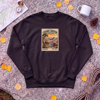 Grand Canyon National Park Sweatshirt – Vintage Stamp Canyon Crewneck