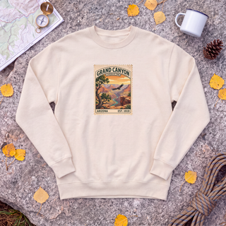Grand Canyon National Park Sweatshirt – Vintage Stamp Canyon Crewneck
