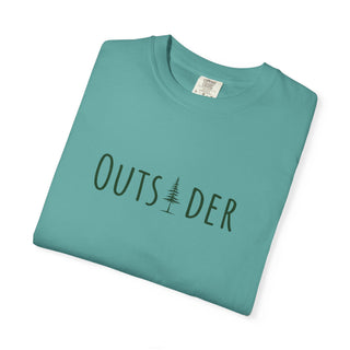 Outsider T-Shirt-Green Text