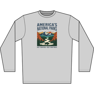 America's National Parks Long Sleeve Shirt — Keep Them Wild Graphic Tee