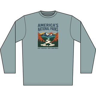 America's National Parks Long Sleeve Shirt — Keep Them Wild Graphic Tee