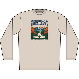 America's National Parks Long Sleeve Shirt — Keep Them Wild Graphic Tee