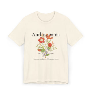 Anthromania Floral T‑Shirt — "I adore flowers" Botanical Graphic Tee