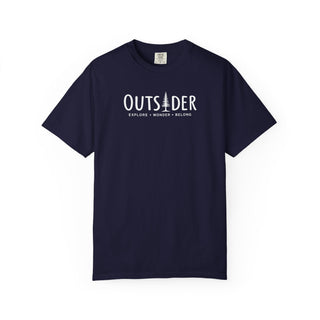 Outsider Pine Tree T-Shirt – Unisex Heavyweight Garment-Dyed Hiking Tee