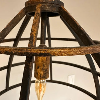 Black Iron Single Pendant Light