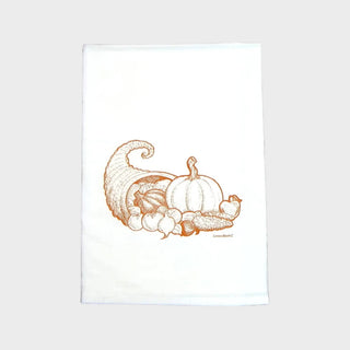 Cornucopia Flour Sack Tea Towel – Handprinted