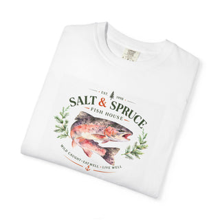 Artisan Grove | Salt & Spruce Fish House T‑Shirt – Vintage Fish Graphic Tee