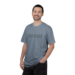 Outsider T-Shirt-Green Text