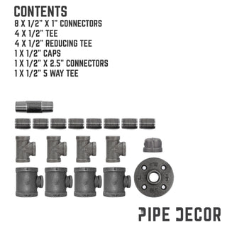 Industrial Pipe Wine Bottle Holder