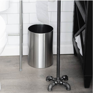 Freestanding Industrial Pipe Toilet Paper Holder, 28.75 in.
