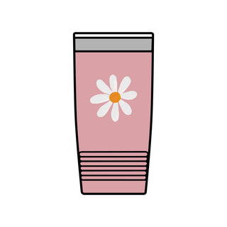 20oz Floral Daisy Insulated Tumbler – Stainless Travel Cup in Color of your choice