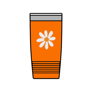20oz Floral Daisy Insulated Tumbler – Stainless Travel Cup in Color of your choice