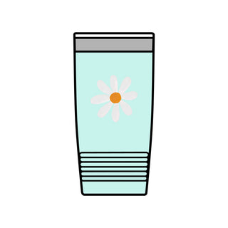 20oz Floral Daisy Insulated Tumbler – Stainless Travel Cup in Color of your choice