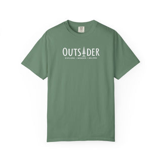 Outsider Pine Tree T-Shirt – Unisex Heavyweight Garment-Dyed Hiking Tee