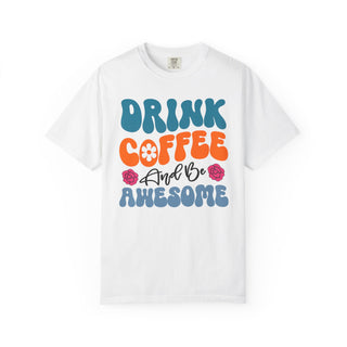 Artisan Grove Coffee and Be Awesome T-Shirt | Retro Colorful Coffee Tee