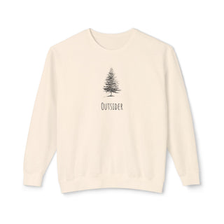 Outsider Tree Crewneck Sweatshirt — Minimal Nature Graphic