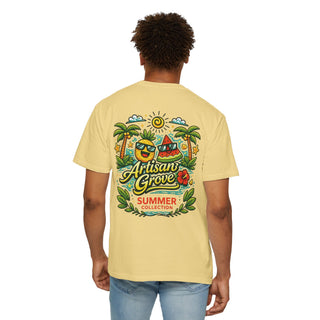 Summer Collection T‑Shirt — "Artisan Grove" Tropical Graphic