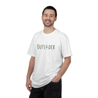 Outsider T-Shirt-Green Text