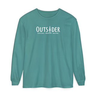 Outsider Pine Tree Long Sleeve T-Shirt – Unisex Nature Hiking Tee – Artisan Grove