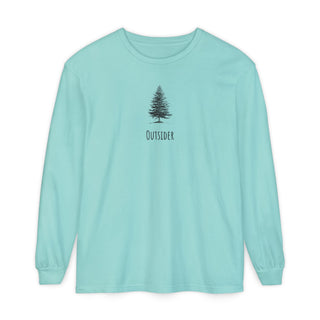 Outsider Tree Long Sleeve Tee — Minimal Nature Graphic T-Shirt