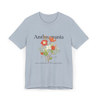 Anthromania Floral T‑Shirt — "I adore flowers" Botanical Graphic Tee