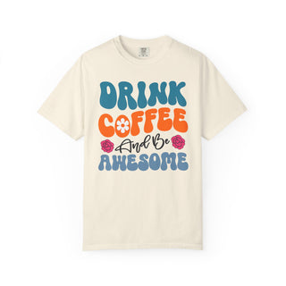Artisan Grove Coffee and Be Awesome T-Shirt | Retro Colorful Coffee Tee