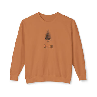 Outsider Tree Crewneck Sweatshirt — Minimal Nature Graphic