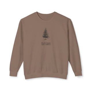 Outsider Tree Crewneck Sweatshirt — Minimal Nature Graphic