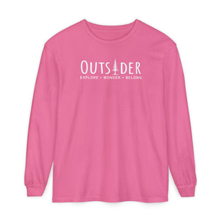 Outsider Pine Tree Long Sleeve T-Shirt – Unisex Nature Hiking Tee – Artisan Grove