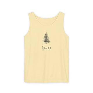 Outsider Tree Tank Top — Minimal Nature Graphic Tank