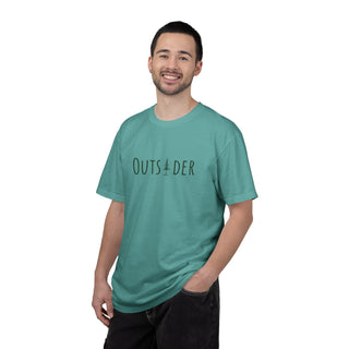 Outsider T-Shirt-Green Text