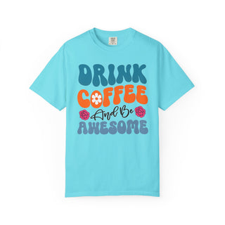 Artisan Grove Coffee and Be Awesome T-Shirt | Retro Colorful Coffee Tee
