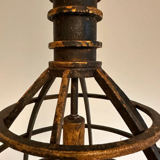 Black Iron Single Pendant Light