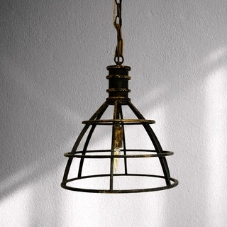 Black Iron Single Pendant Light