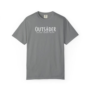 Outsider Pine Tree T-Shirt – Unisex Heavyweight Garment-Dyed Hiking Tee